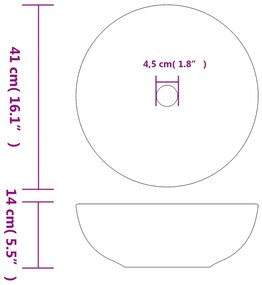 ΝΙΠΤΗΡΑΣ ΛΕΥΚΟΣ ΚΑΙ ΜΠΛΕ Φ41X14 ΕΚ. ΚΕΡΑΜΙΚΟΣ 155048