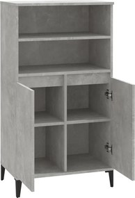 vidaXL Ντουλάπι Γκρι σκυροδέματος 60x36x110 εκ. από Επεξεργασμένο Ξύλο