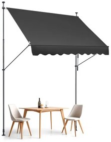 VEVOR 98x47" Patio Awning Retractable Patio Canopy Sunsetter with Crank Handle