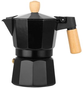 Καφετιέρα Espresso 01-20651 9,5x16x9,5cm 300ml Oak-Black Estia Aluminium