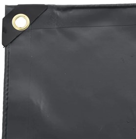 vidaXL Μουσαμάς Ανθρακί 650 γρ./μ.² 3x4 μ.