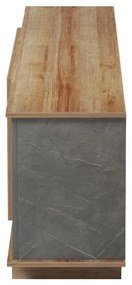 Έπιπλο τηλεόρασης Zafore σε oak-καφέ antique απόχρωση 180x33x50εκ 180x33x50 εκ.