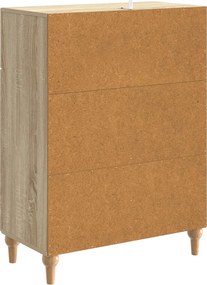 vidaXL Πλαϊνό γραφείο Sonoma Δρυς 66 x 34,5 x 90 εκ Επεξεργασμένο Ξύλο
