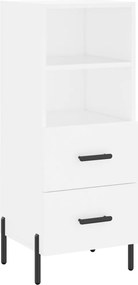 vidaXL Ντουλάπι Λευκό 34,5 x 34 x 180 εκ. από Επεξεργασμένο Ξύλο
