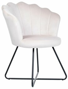 Καρέκλα Berwyn 1369, Άσπρο, 86x67x70cm, 8 kg, Ταπισερί, Μεταλλικά, Ξύλο, Μπράτσα | Epipla1.gr