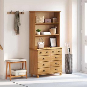 vidaXL Κλουβί ASKIM καφέ μελί 91 x 40 x 184 εκ. Μασίφ ξύλο πεύκου