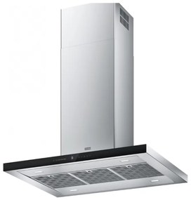 Franke FTLN I H45 X/BK GLASS A90 Inox-Μαύρο Κρύσταλλο Κεντρική Καμινάδα 90cm