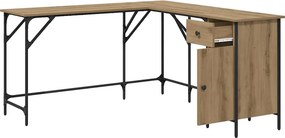 vidaXL Γραφείο Artisan Oak Επεξεργασμένο ξύλο 141 x 141 x 75 εκ