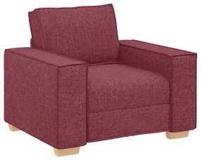 vidaXL Σετ Καναπέ με μαξιλάρι 3 pcs Κόκκινο 220 x 78 x 84 εκ. ύφασμα