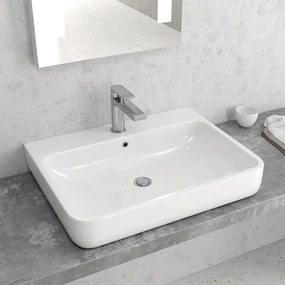 Νιπτήρας Επικαθήμενος LT 4025 61x46x19cm White Karag Πορσελάνη