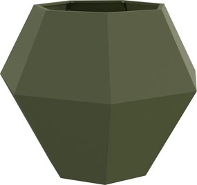vidaXL Γλάστρα Ελιά Πράσινη 100 x 100 x 80 εκ Ατσάλι