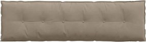 vidaXL Μαξιλάρι Πλάτης Taupe 180 x 50 εκ. Ύφασμα Μικροΐνας
