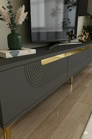 Stewehome Σετ μοντέρνας σύνθεσης τηλεόρασης με ράφι 180x30x41 cm