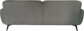 Καναπές τριθέσιος Anbola pakoworld ανθρακί ύφασμα 213x87x80εκ