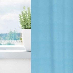 vidaXL Κουρτίνες με κουρτίνες 2 pcs Γαλάζιο 140x140cm Πολυεστέρας