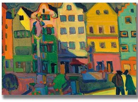 Πίνακας Καμβάς 677VSL1157 100x70cm Multi Wallity Οριζόντιοι Wood, Canvas