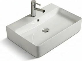 Tema Strata 60 White 61x42 - Επιτραπέζιος &amp; Επιτοίχιος Νιπτήρας