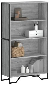 vidaXL Βιβλιοθήκη Γκρι Sonoma 80x31x137,5 εκ. από Επεξεργ. Ξύλο