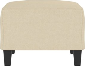 vidaXL Υποπόδιο Κρεμ 70 x 55 x 41 εκ. Υφασμάτινο