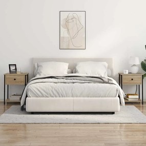 vidaXL Κομοδίνο 2 τεμ. Δρύς Sonoma 42 x 41 x 56 εκ. Επεξεργασμένο Ξύλο