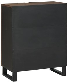 vidaXL Πλευρικό Ντουλάπι 60 x 33.5 x 75 εκ. από Στερεό Ξύλο Μάνγκο