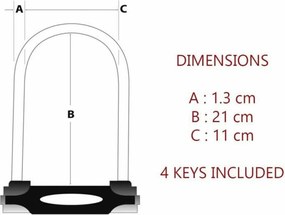 Κλείδωμα πλήκτρων Master Lock Κόκκινο