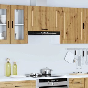 ντουλάπι τοίχου κουζίνας "Porto" Artisan Oak Engineered Wood - Καφέ