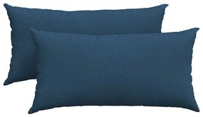 vidaXL Μαξιλάρι Καναπέ 2 pcs Μπλε 80 x 40 cm ύφασμα