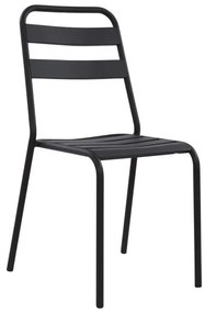 ΚΑΡΕΚΛΑ ΜΕΤΑΛΛΙΚΗ ΜΑΥΡΗ JASON HM5177.01 43x50x86cm - 0614687 - HM5177.01