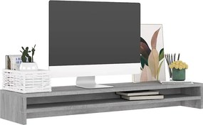 vidaXL Βάση Οθόνης Γκρι Sonoma 100x24x13 εκ. από Επεξεργασμένο Ξύλο