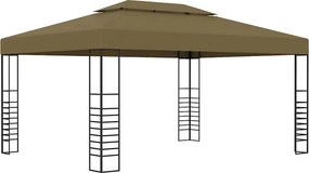 vidaXL Κιόσκι Taupe 3 x 4 μ. 180 γρ/μ²
