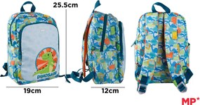 MP παιδική τσάντα πλάτης Dinosaur MO111-04, 5.5L, πολύχρωμη