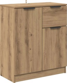 vidaXL Πλαϊνό γραφείο Artisan Oak 60 x 30 x 70 εκ. Επεξεργασμένο Ξύλο