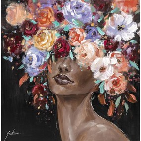 Πίνακας ArteLibre "Γυναικεία Φιγούρα" Καμβάς 80x80cm-14670083