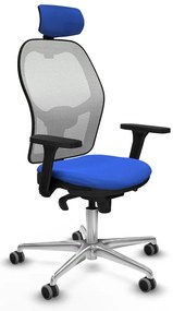 Καρέκλα γραφείου με κεφαλάρι Piqueras y Crespo 3D086G2 Μπλε
