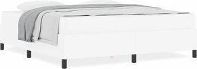 vidaXL Σκελετός Κρεβατιού με στρώμα Λευκό 180 x 200 cm ύφασμα