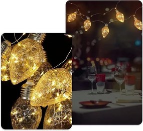 Χριστουγεννιάτικα φώτα LED - Candle - 10/6cm - 272388 - Warm White