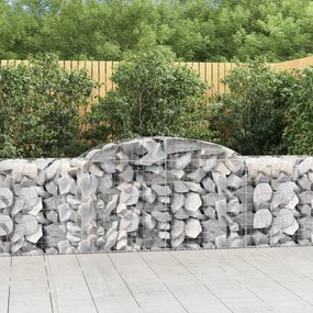vidaXL Συρματοκιβώτια Τοξωτά 13 τεμ. 300x50x80/100 εκ. Γαλβαν. Ατσάλι