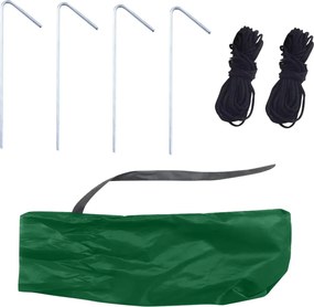 vidaXL Ομπρέλα Ψαρέματος Πράσινη 300 x 240 εκ.