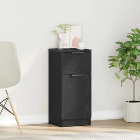 vidaXL Μπουφές Μαύρο Δρυς 30x30x70 εκ. Επεξεργασμένο ξύλο