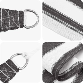 vidaXL Ικανότητα Σκίασης Γκρι και Λευκό 5 x 8 m HDPE