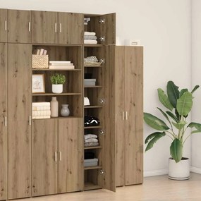 vidaXL Λεπτός Ντουλάπι Αποθήκευσης artisan δρυς 30 x 42.5 x 225 εκ