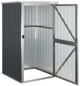 vidaXL Αποθήκη Εργαλείων Κήπου Ανθρακί 88x89x161 εκ. Γαλβαν. Ατσάλι