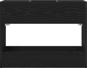 vidaXL Σχέδιο &amp; βάση αποθήκευσης Μαύρη Οξυά 65 x 24 x 50 εκ