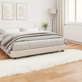 vidaXL Χαλί από τεχνητό πρόβειο δέρμα TAFALLA Λευκό 80 x 250 cm