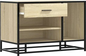 Πάγκος παπουτσιών vidaXL Sonoma Oak 80x40x53,5 cm