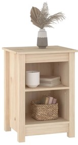 vidaXL Κομοδίνα 2 τεμ. 40 x 35 x 55 εκ. από Μασίφ Ξύλο Πεύκου