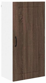 vidaXL Κρεμαστό ντουλάπι κουζίνας με ράφι Καφέ δρυς 50 x 31 x 100 εκ.