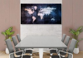 Εικόνα στον κόσμο του φελλού στο χάρτη - 120x60  color mix