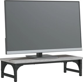 vidaXL Βάση Οθόνης Γκρι Sonoma 55 x 23 x 14 εκ. από Επεξεργασμένο Ξύλο